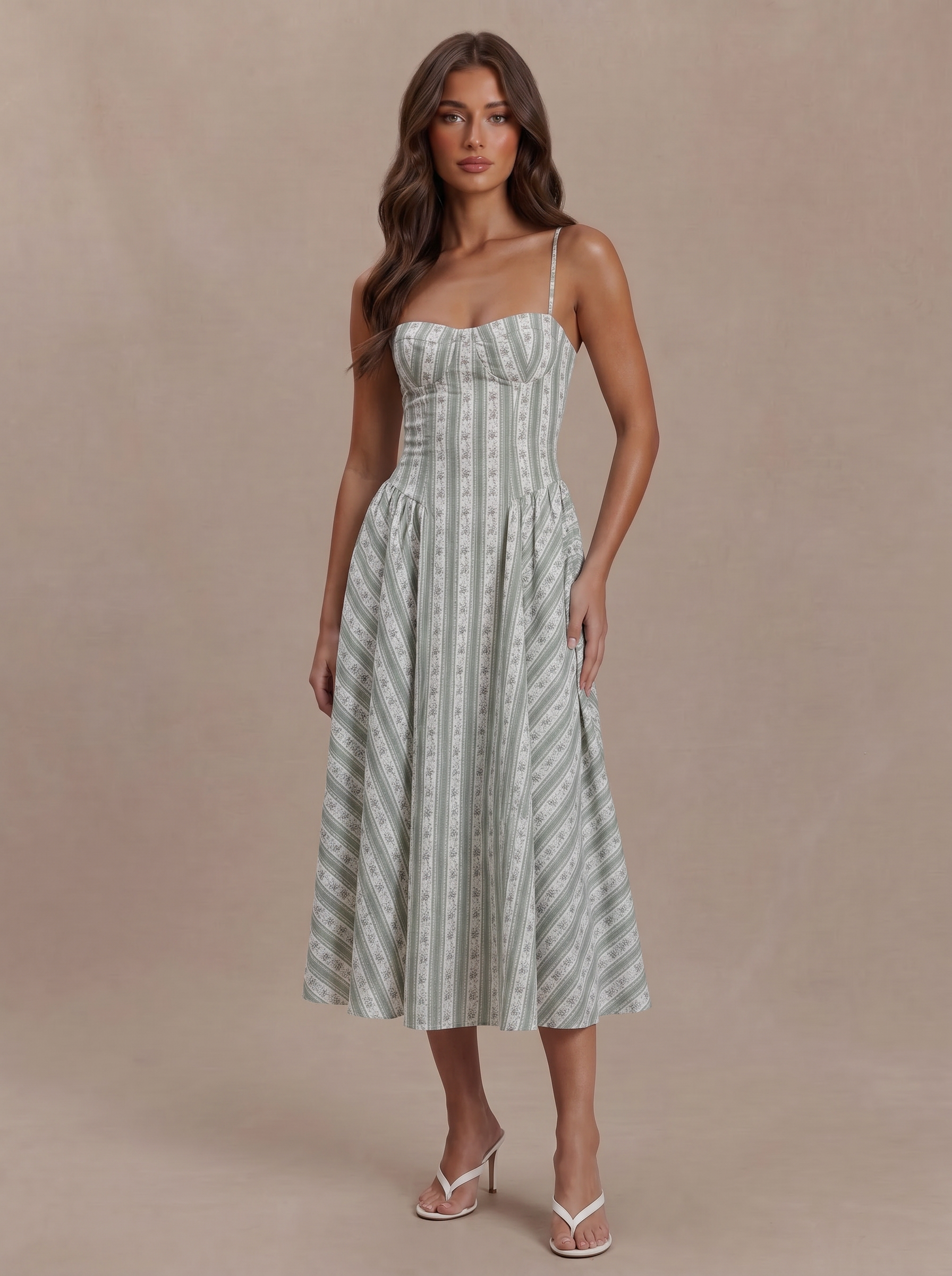 Sarah Dress - Sage Green