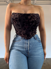 Aspyn Corset - Wine Copper