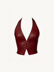 Nia Halter Top - Red