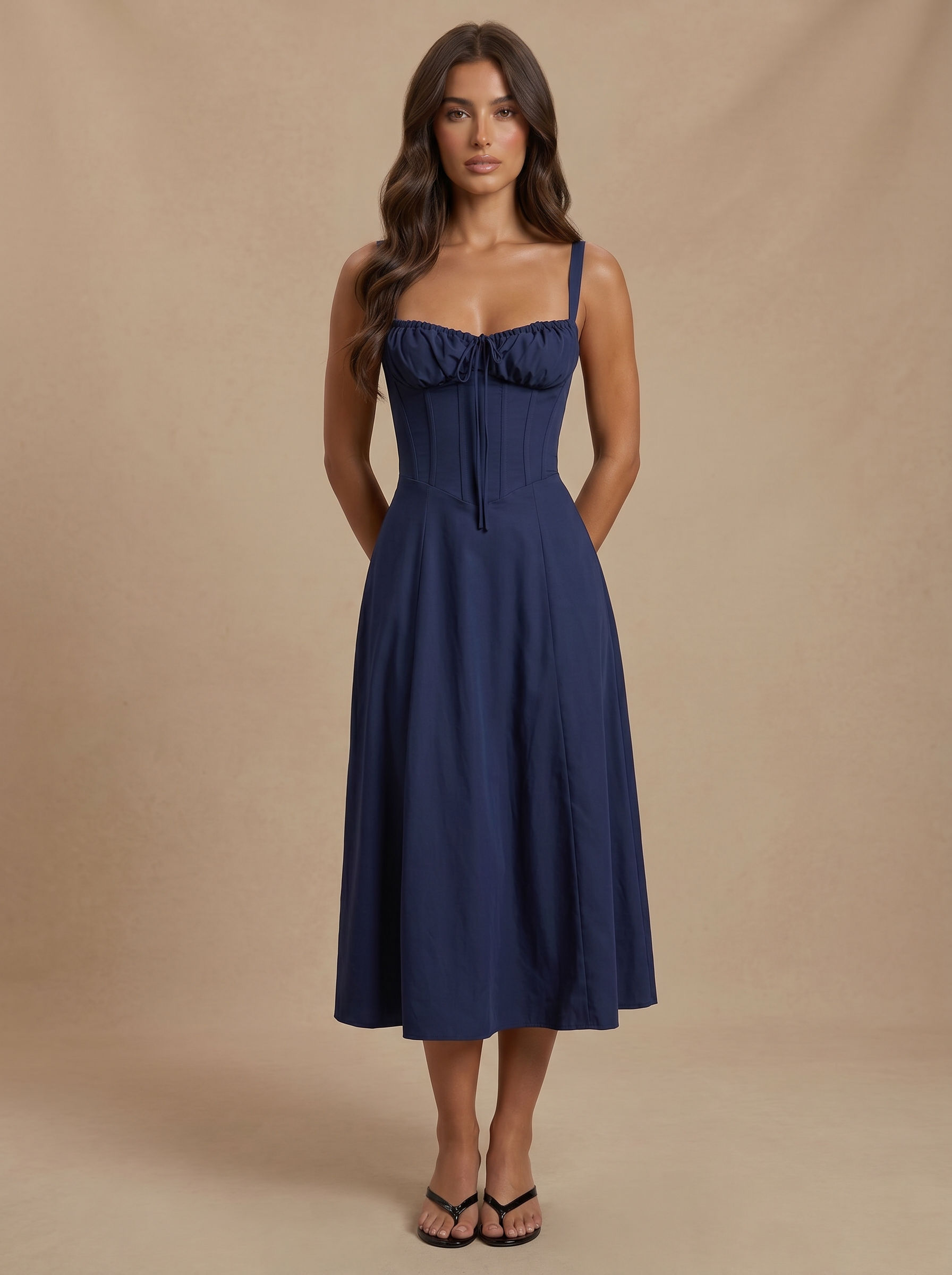 Grace Dress - Navy