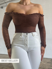 Alma Bodysuit - Chocolate