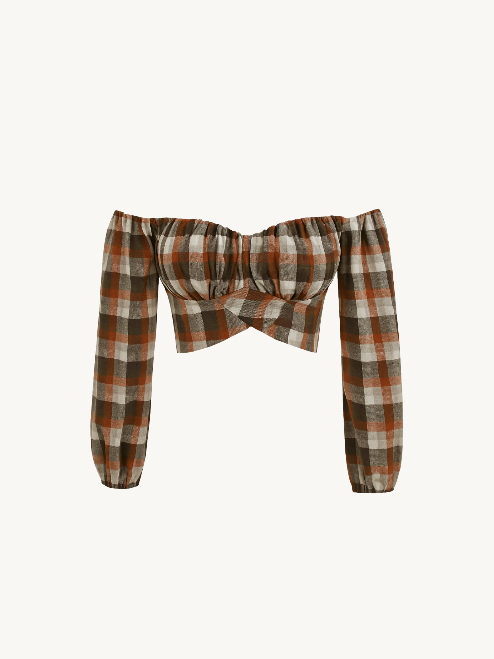 Cellia Top - Brown Plaid
