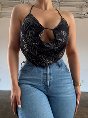 Demi Cowl Tank - Black