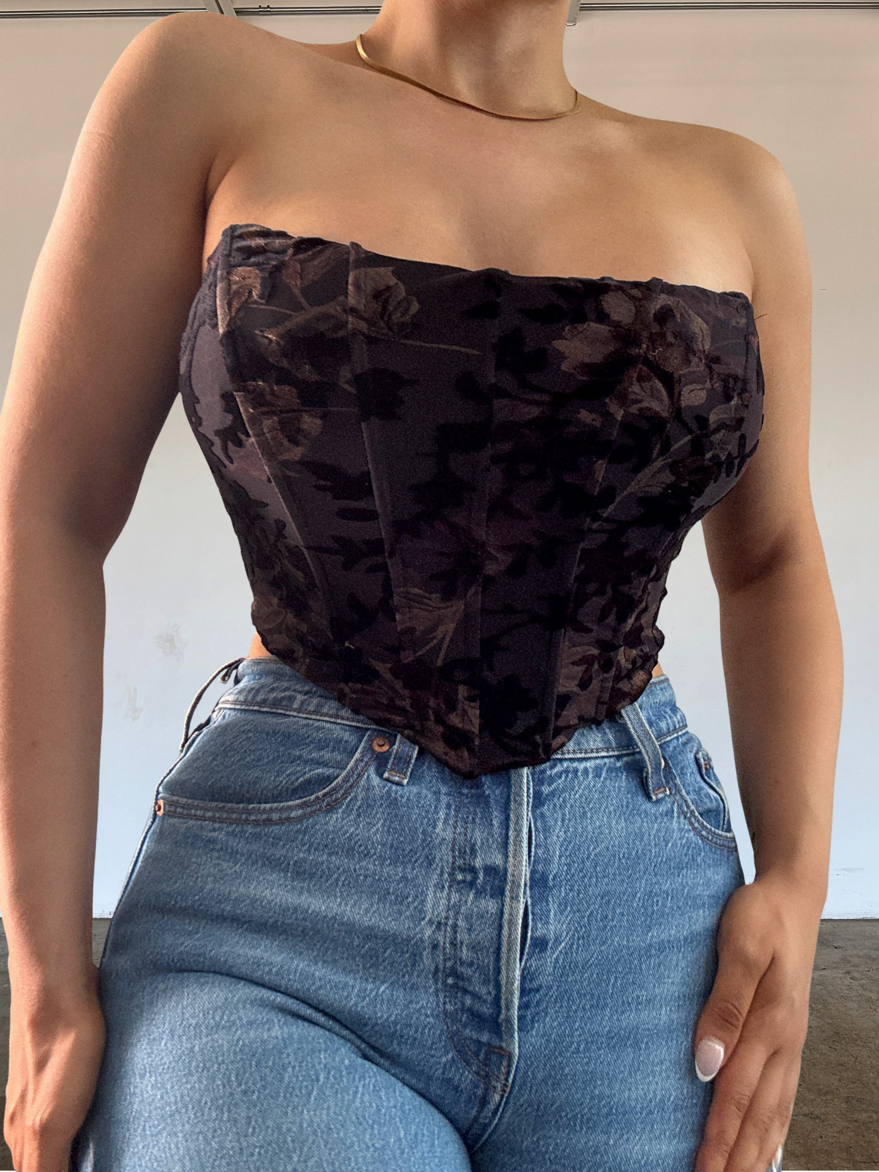Aspyn Corset - Wine Copper