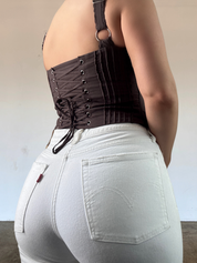 Dani Corset Top - Brown