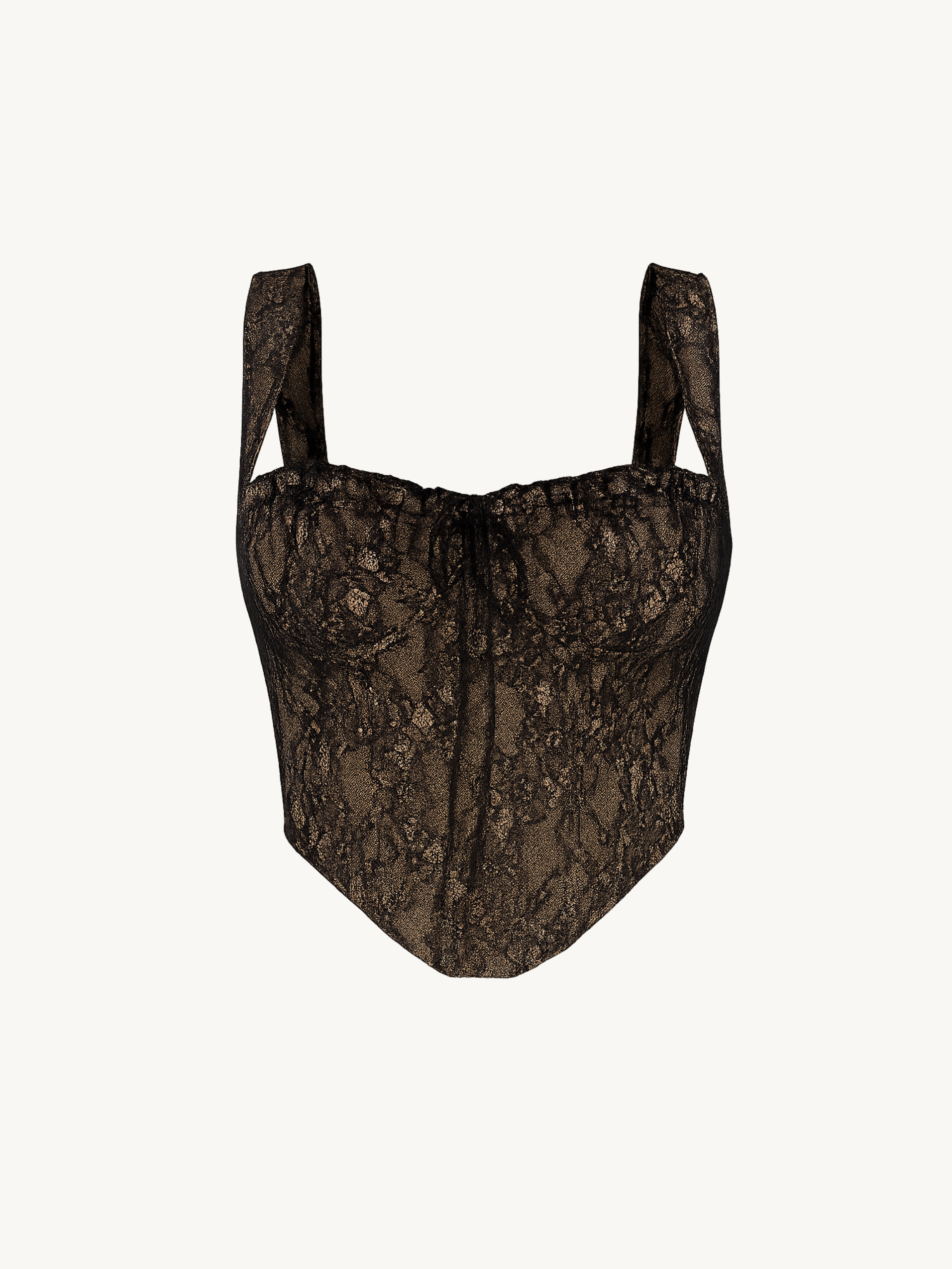 Nataly Mesh Corset - Black Nude