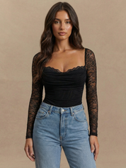Evalina Bodysuit - Black