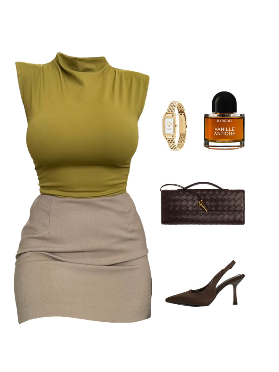 Talia Top - Martini Olive