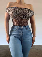 Janiyah Mesh Top - Leopard