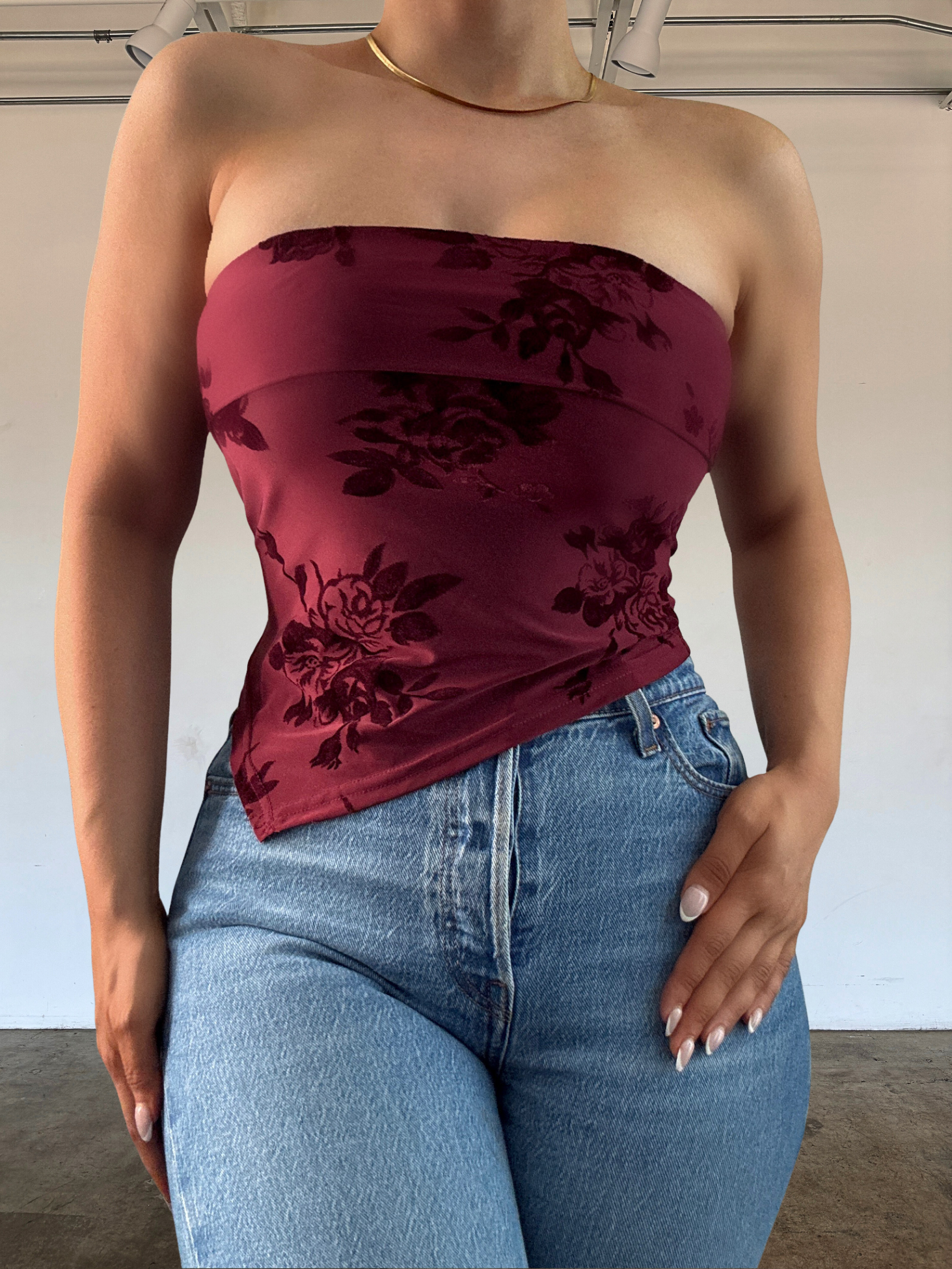 Amora Top - Burgundy