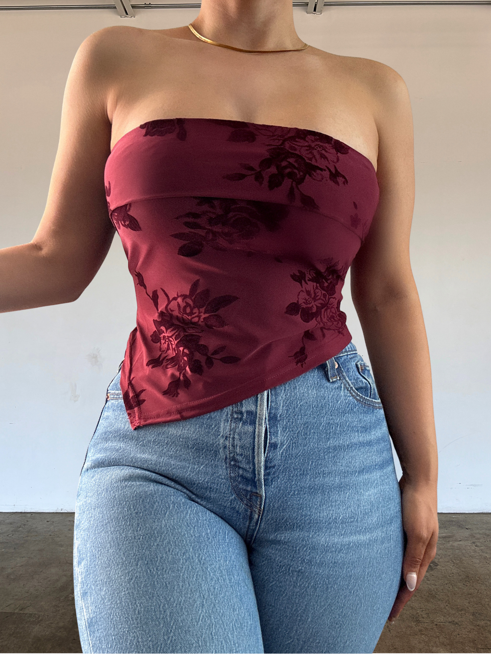 Amora Top - Burgundy