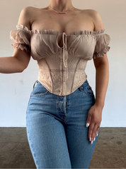 Alexa Top - Taupe