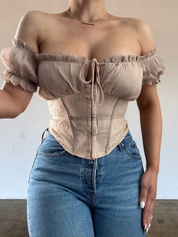 Alexa Top - Taupe