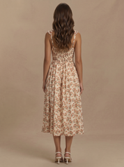 Noelle Corset Dress - Ivory Floral