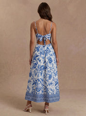 Katie Dress - Blue Floral