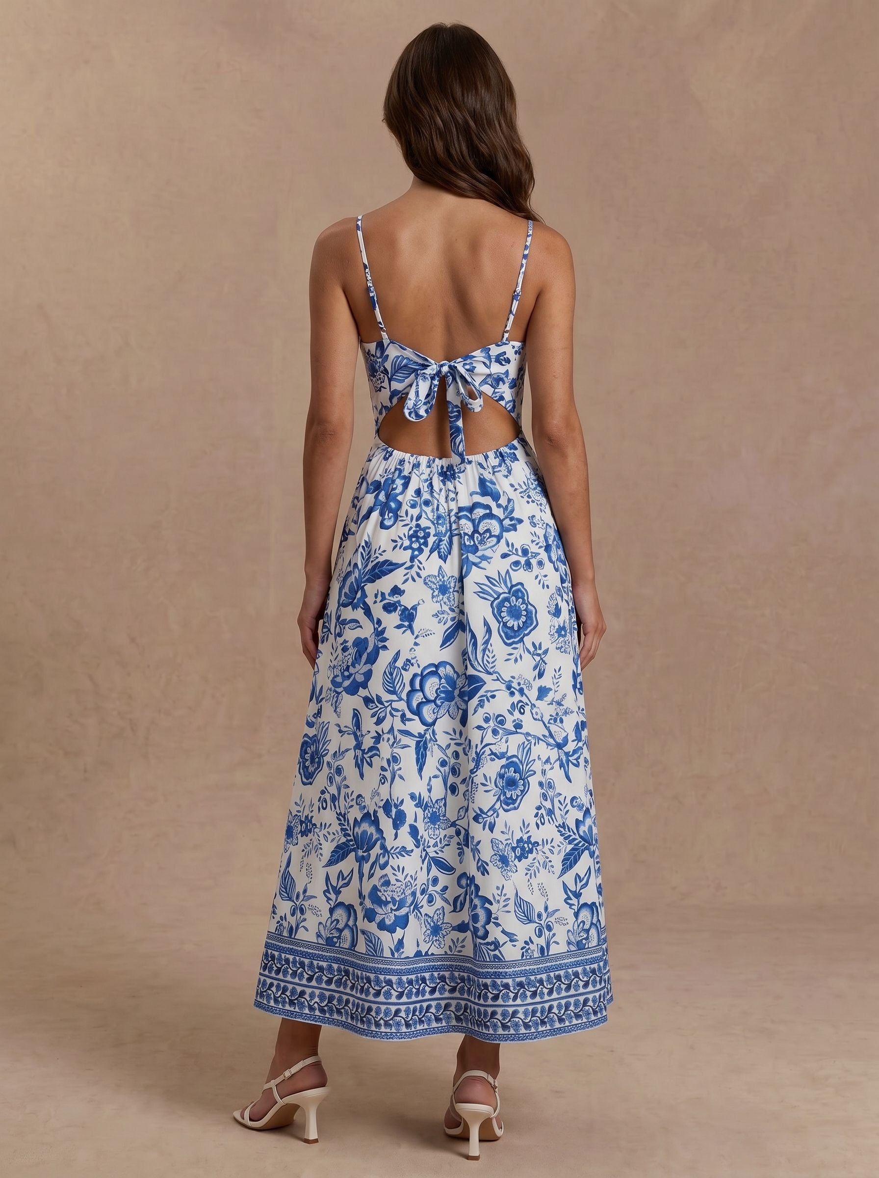 Katie Dress - Blue Floral