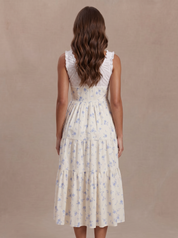 Jeane Dress - Ivory Floral