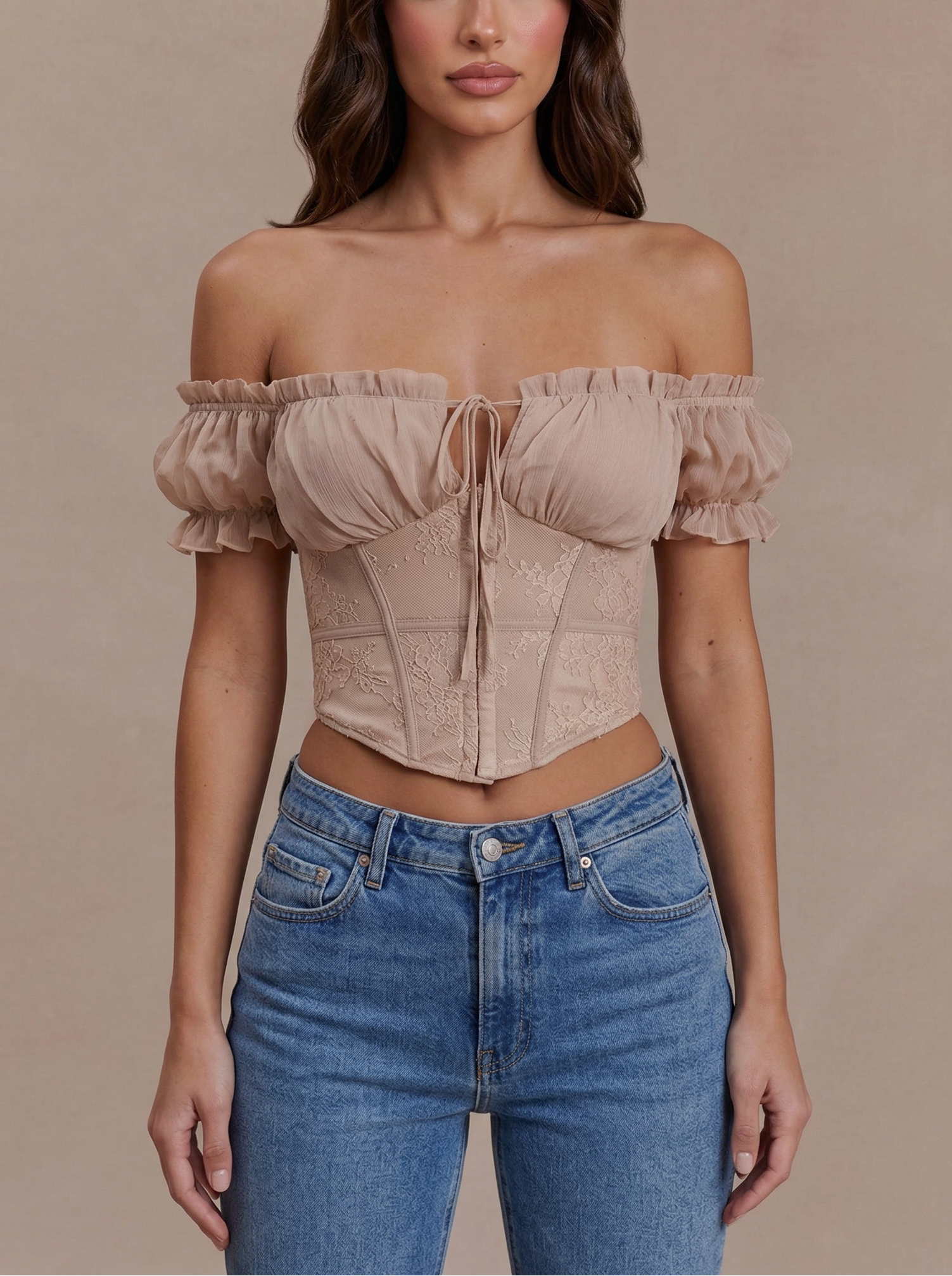 Alexa Top - Taupe