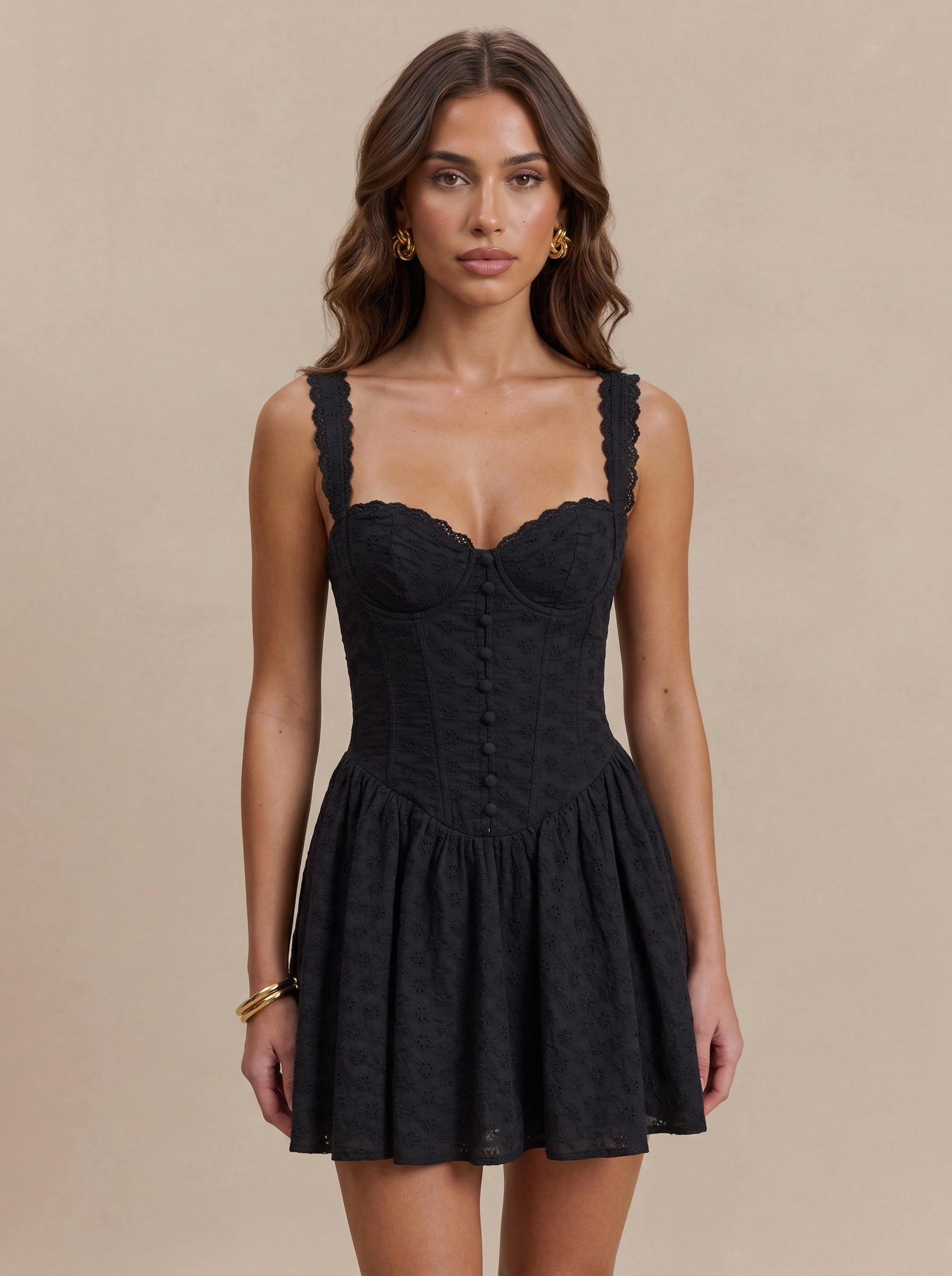 Jazmin Mini Dress - Black