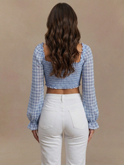 Cora Top - Light Blue