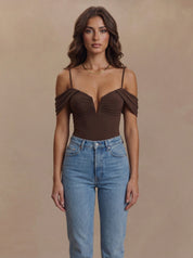 Loretta Bodysuit - Mocha