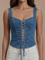 Juliette Top - Medium Blue