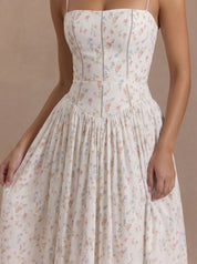 Jasmine Dress - White Floral
