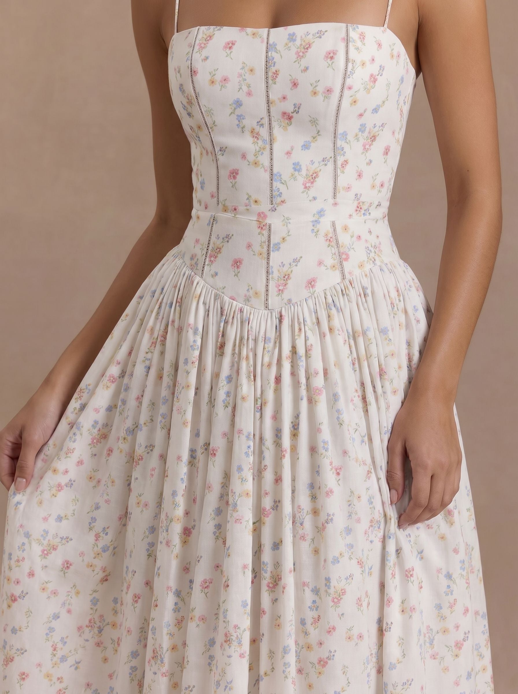 Jasmine Dress - White Floral