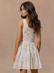Nora Dress - Blue Floral