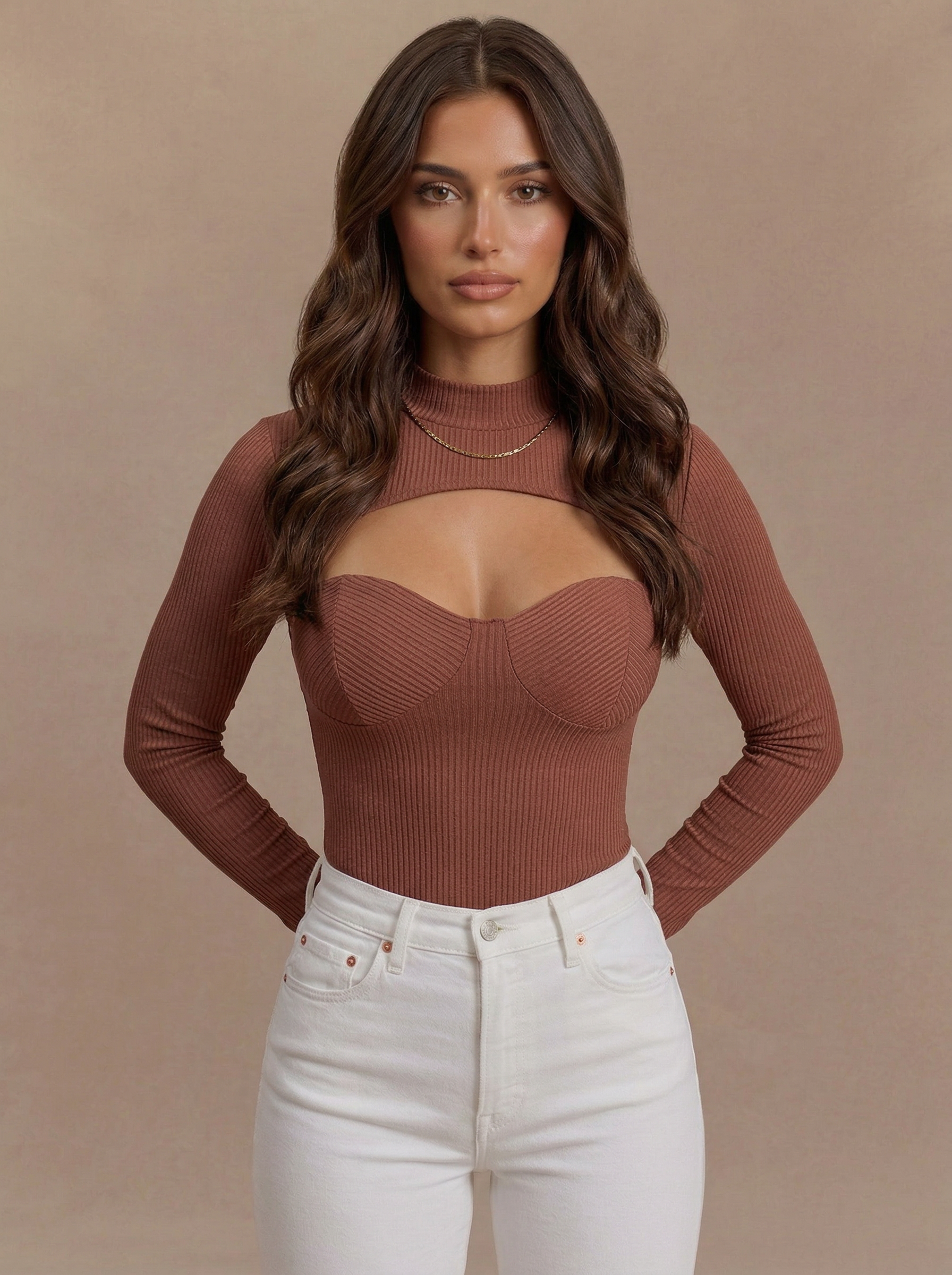 Linda Bodysuit - Dusty Mauve