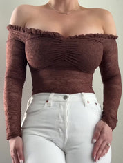 Alma Bodysuit - Chocolate