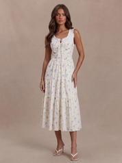 Jeane Dress - Ivory Floral