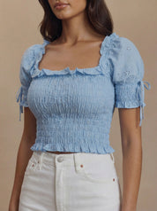 Ava Top - Sky Blue