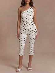 Gabriela Capri Pants - Polka Dot
