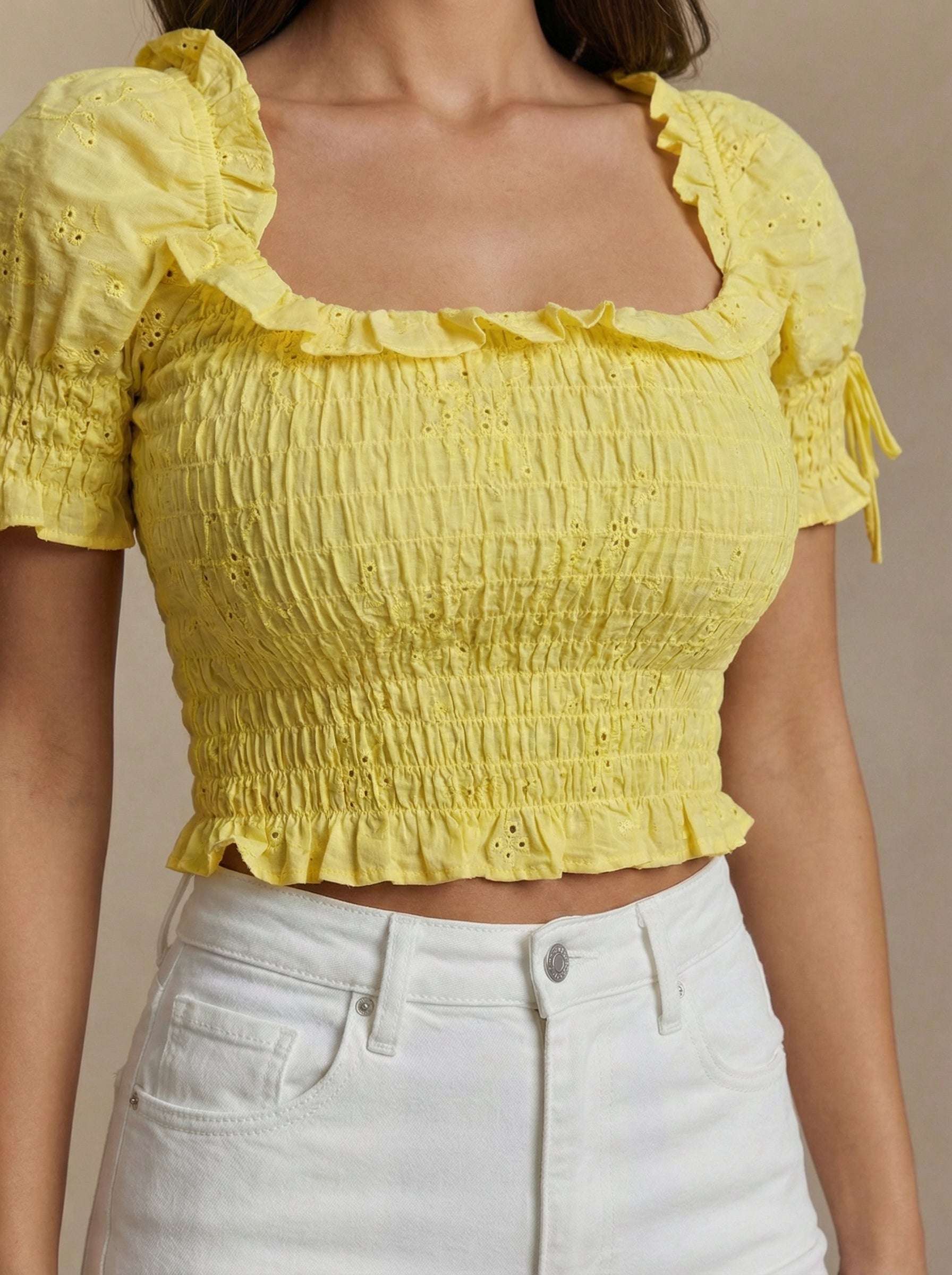 Ava Top - Light Yellow